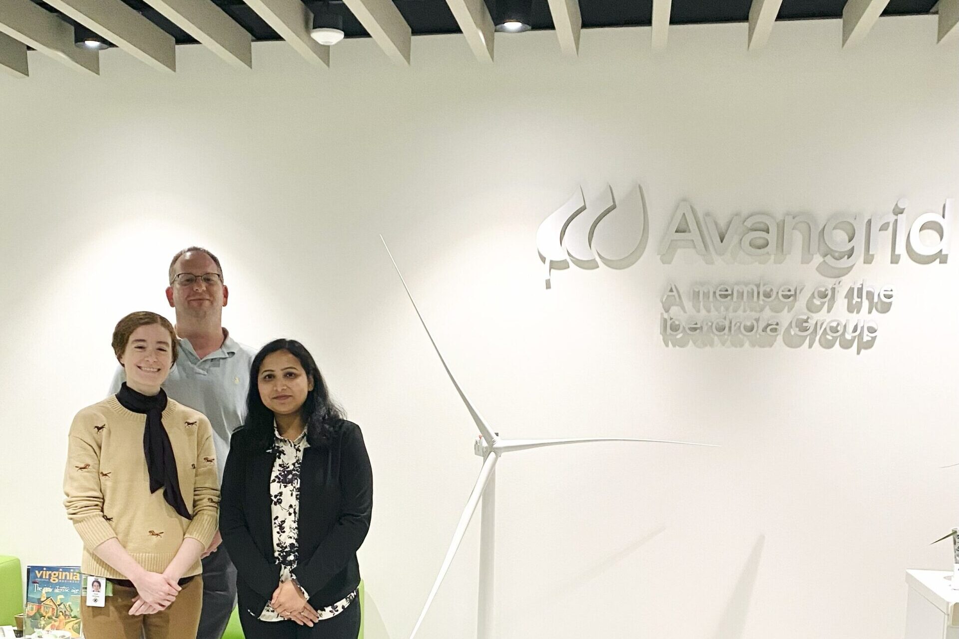 ARROW student Susmita Bhowmik and ARROW Director Sanjay Arwade present at Avangrid