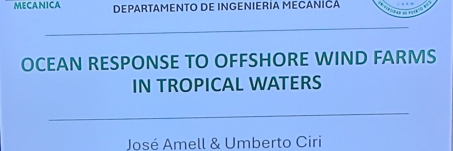 ARROW student José Luis Amell Hernández presents at 11th Thermal and Fluids Engineering Conference